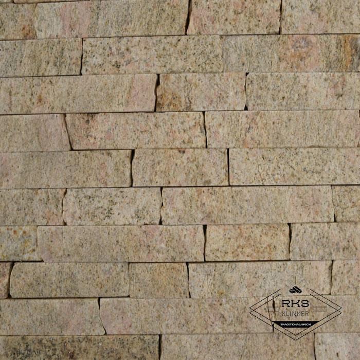 Фасадный камень Полоса - Гранит Imperial Gold в Саратове